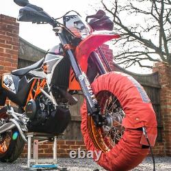 Chauffe-pneus analogiques MPW Race Dept pour Superbikes 120 avant/180-190 arrière orange