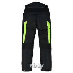 Costumes de moto pour hommes, veste et pantalon en textile armuré imperméable.