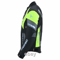 Costumes de moto pour hommes, veste et pantalon en textile armuré imperméable.