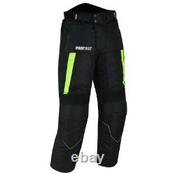 Costumes de moto pour hommes, veste et pantalon en textile armuré imperméable.