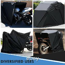 Couvercle De Rangement De Moto Tente Shed Strong Frame Garage Motorcycle Moped XXL