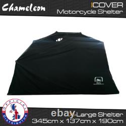 Couverture de rangement pour moto, scooter et vélo - Abri de garage XL 345 cm