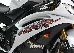 Dragons Bike Decals, Lizard Motorcycle Side Graphics, 3d Dragons Bike Sticker