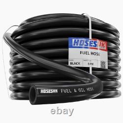 Durite de carburant de moto (5mm 25mm) résistante à l'essence, au diesel et à l'éthanol & 8 clips