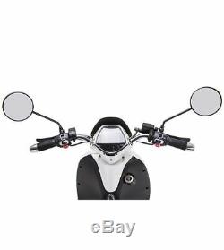 Electric Adult E-scooter Retro Vespa Motocycle Cyclomoteur De 800w Blanc 28 Mph