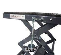 Élévateur de vélo 300LB, cric à ciseaux, support hydraulique pour moto, roues mobiles pour motocyclette