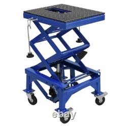 Élévateur hydraulique à ciseaux 440 lb (200 kg) pour motos et ATV avec 4 roues