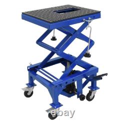 Élévateur hydraulique à ciseaux 440 lb (200 kg) pour motos et ATV avec 4 roues