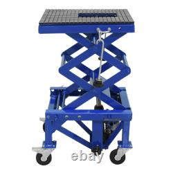 Élévateur hydraulique à ciseaux 440 lb (200 kg) pour motos et ATV avec 4 roues