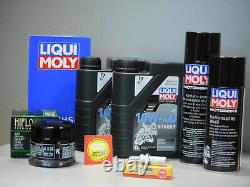 Ensemble de maintenance Yamaha SR 125 Filtre à huile Bougie d'allumage Service Inspection