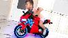 Funny Senya Ride Sur Sportbike Pocket Bike Cross Bike Unboxing Jouets Surprises Pour Les Enfants