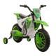 Homcom Moto électrique Pour Enfants 12v Avec Roues D'entraînement Verte