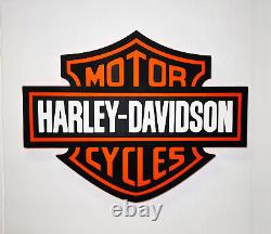 Harley Davidson Automobile Plaque De Mur En Bois Panneau Art Vélo Garage Moto
