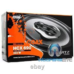 Hertz Hcx-690 6 X 9 130w Rms 3-way Hi-energy Coaxial Motorcycle Speakers Nouveau