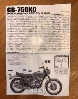 Honda CB750K0 1969 Modèle de Moto Bleu Grande Collection de Motos Usagées