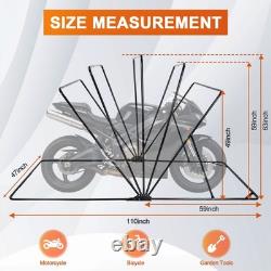 Housse de moto pliable pour garage, abri de scooter, nouvel espace de rangement