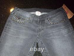 Jeans True Religion Billy avec clous - Night Owl - Taille 28 (style 70572YF) x 33