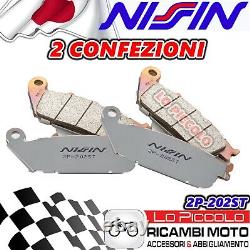 Jeu de 4 plaquettes de frein Nissin avant frittées pour Honda Cn 250 Helix 1993