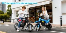 KIDDOWE D1 Moto Électrique pour Enfants 300W Moto Électrique pour Enfants VTT Électrique 36V 4Ah Royaume-Uni Bleu