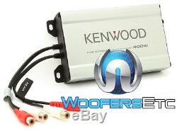 Kenwood Kac-m1804 Amp 4 Canaux De Moto Et En Voiture Bateau Marine Petit Amplificateur