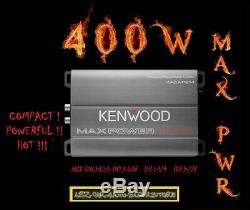 Kenwood Kac-m1814 Compact 4 Canaux Numériques Voiture Bateau Ou Moto Amp Amplificateur