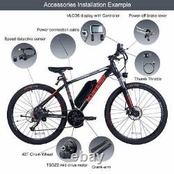 Kit De Conversion Moteur Tongsheng 48v500w MID Drive Avec 48v Battery E-bike Bicycle