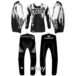 Kit de bande personnalisée de pneus blancs Adultes/Enfants Motocross MX Enduro nom numéro