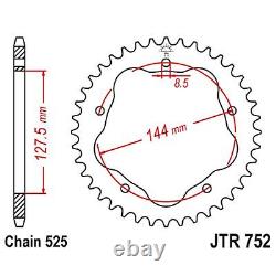 Kit de pignon arrière et de support JT pour Ducati 848 Streetfighter 2013