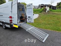 Kit de rampe de chargement de moto extra large, 2380 mm de long, 3 rampes incluses pour moto