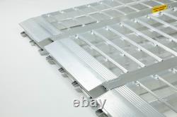 Kit de rampe de chargement de moto extra large, 2380 mm de long, 3 rampes incluses pour moto