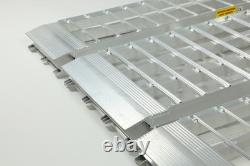 Kit de rampe de chargement de moto extra large, 2380 mm de long, 3 rampes incluses pour moto