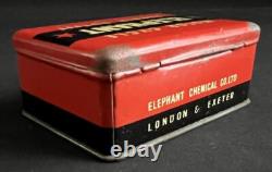 Kit de réparation de moto éléphant boîte en métal vintage d'affichage publicitaire de garage