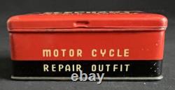 Kit de réparation de moto éléphant boîte en métal vintage d'affichage publicitaire de garage