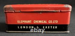 Kit de réparation de moto éléphant boîte en métal vintage d'affichage publicitaire de garage