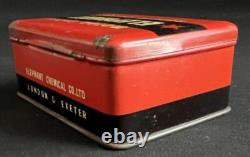 Kit de réparation de moto éléphant boîte en métal vintage d'affichage publicitaire de garage