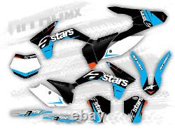 Kit graphique NitroMX pour KTM SX SXF 125 250 350 450 2011 2012 Autocollants Motocross MX