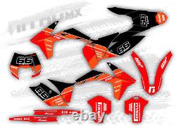 Kit graphique NitroMX pour KTM SX SXF 125 250 350 450 2011 2012 Décalcomanies Motocross MX