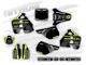 Kit Graphique Adapté Pour Honda Cr 125 R Cr 125r 1989 1990 Autocollants Décalcomanies Fluo/neon