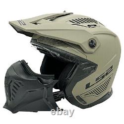 LS2 OF606 Drifter Plain Casque de Moto Tout Terrain Trial Aventure Mask