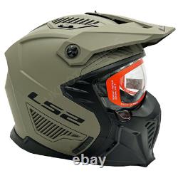 LS2 OF606 Drifter Plain Casque de Moto Tout Terrain Trial Aventure Mask