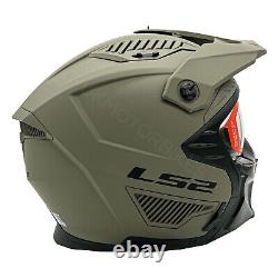 LS2 OF606 Drifter Plain Casque de Moto Tout Terrain Trial Aventure Mask