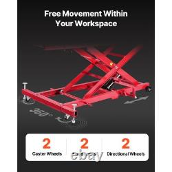 Lève-moto hydraulique 1000 lbs, support de levage pour moto tout terrain et de rue