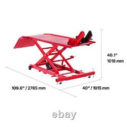 Lève-moto hydraulique 1000 lbs, support de levage pour moto tout terrain et de rue