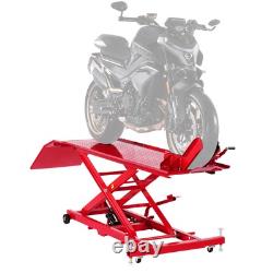 Lève-moto hydraulique 1000 lbs, support de levage pour moto tout terrain et de rue