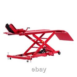 Lève-moto hydraulique 1000 lbs, support de levage pour moto tout terrain et de rue