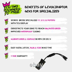 Levociraptor Gen3 pour tous les vélos électriques Specialized Gen2 et Gen3, y compris les modèles SL