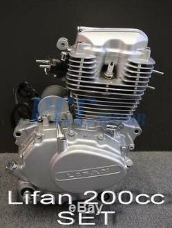 Lifan 200cc 5 Vitesse Moteur Moteur CDI Moto Vélo Vtt Go Kart V En25-set