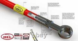 Ligne de frein tressée Hel avant + arrière pour configuration de course Orange Gsxr400r Gk76a 90 92