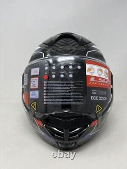 Ls2 Ff901 Advant X Carbone Futur Blanc Bleu Rouge Tout Nouveau Design 2023