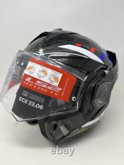 Ls2 Ff901 Advant X Carbone Futur Blanc Bleu Rouge Tout Nouveau Design 2023